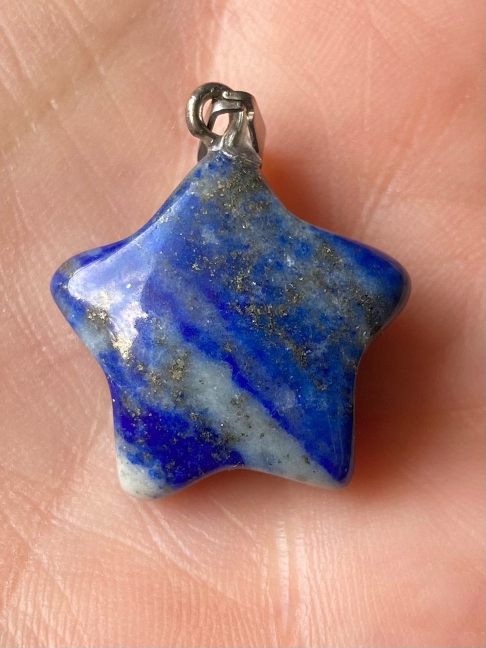 Lapis Lazuli Star Pendant Necklace - Picture 4 of 8